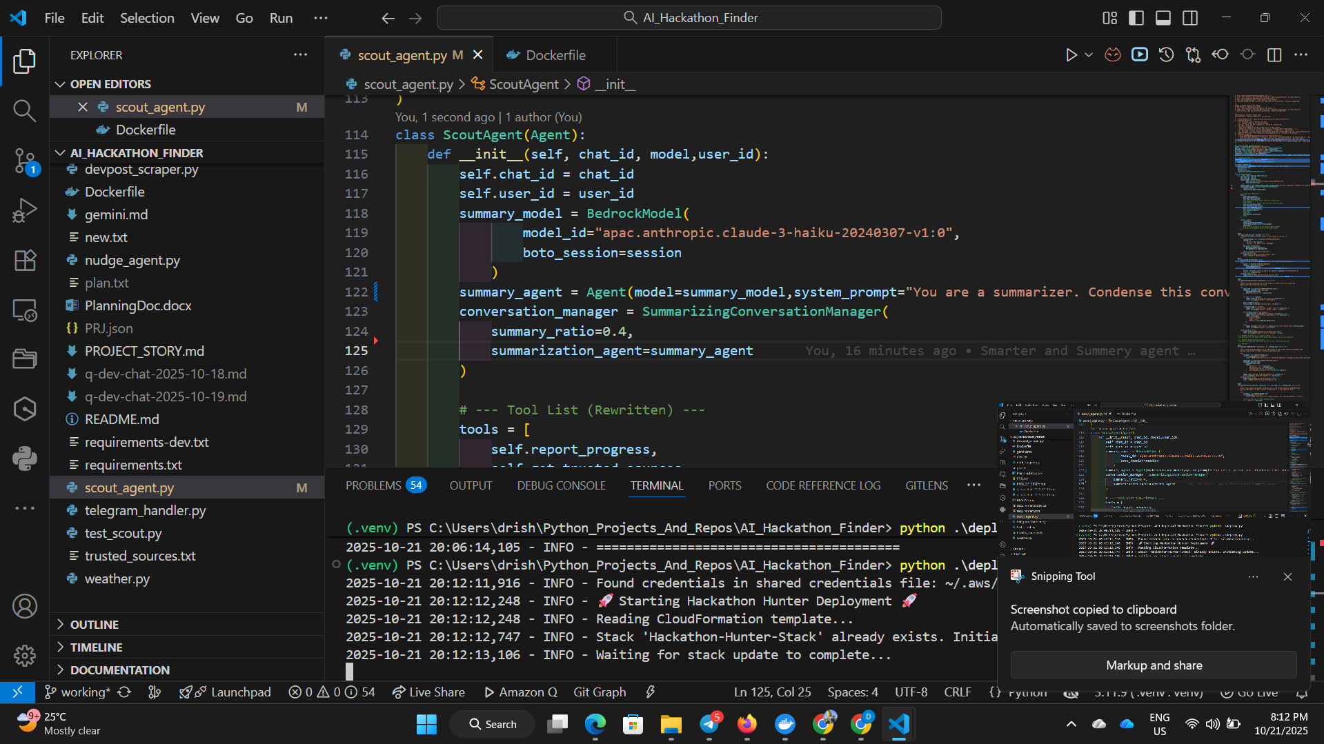 Development Screenshot